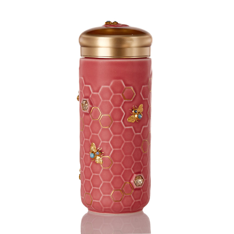 Honey Bee Travel Mug with Crystals-2