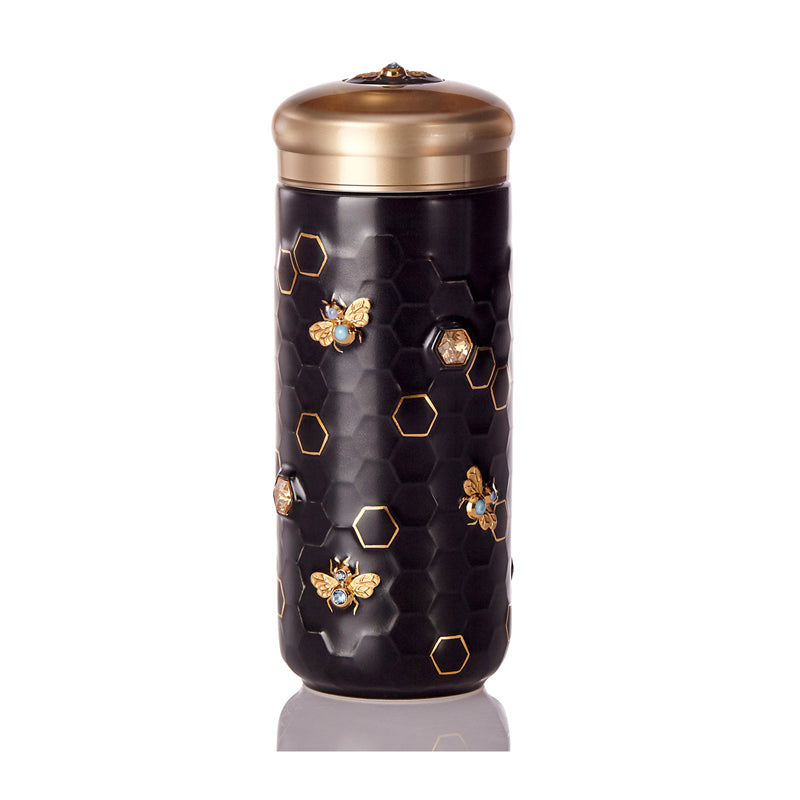 Honey Bee Travel Mug with Crystals-3