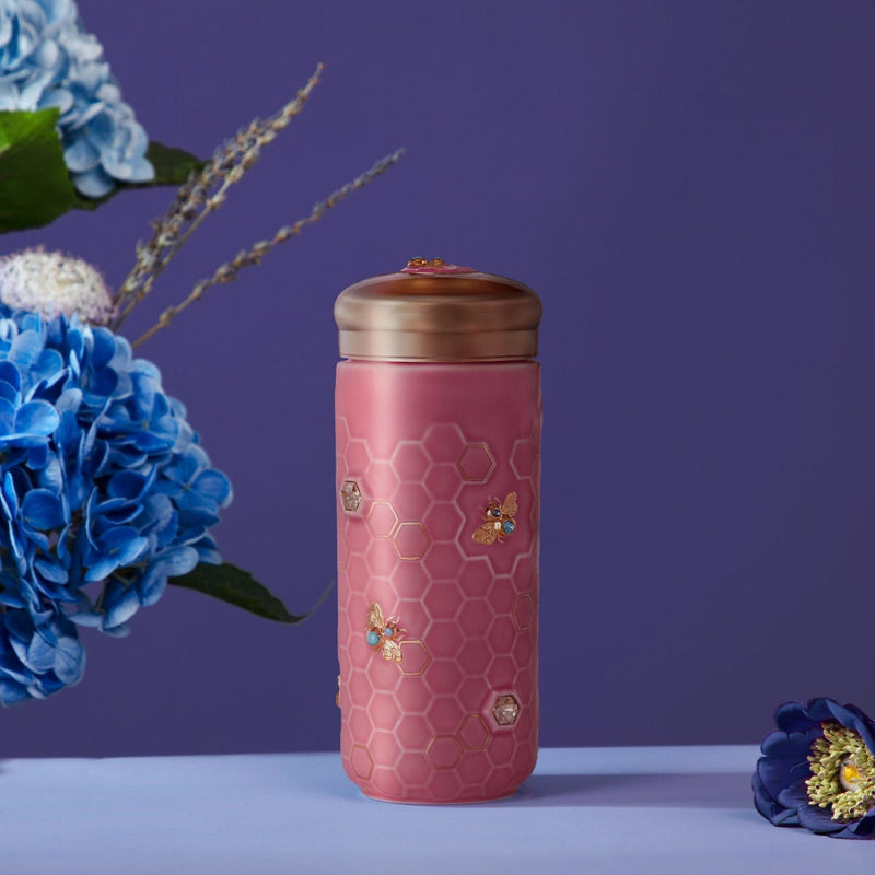 Honey Bee Travel Mug with Crystals-15