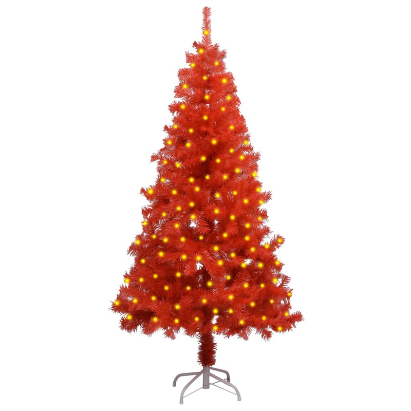 vidaXL Artificial Christmas Tree with LEDs&Stand Decor Multi Colors/Sizes-13