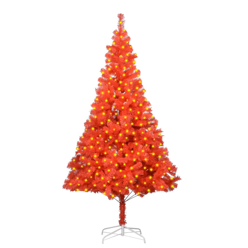 vidaXL Artificial Christmas Tree with LEDs&Stand Decor Multi Colors/Sizes-0