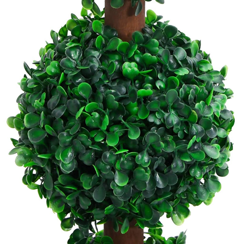 vidaXL Artificial Boxwood Plant with Pot Ball Shaped Green Decor Multi Sizes-17