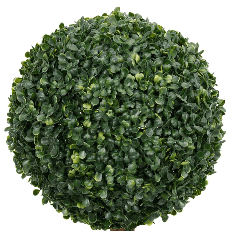 vidaXL Artificial Boxwood Plant with Pot Ball Shaped Green Decor Multi Sizes-33