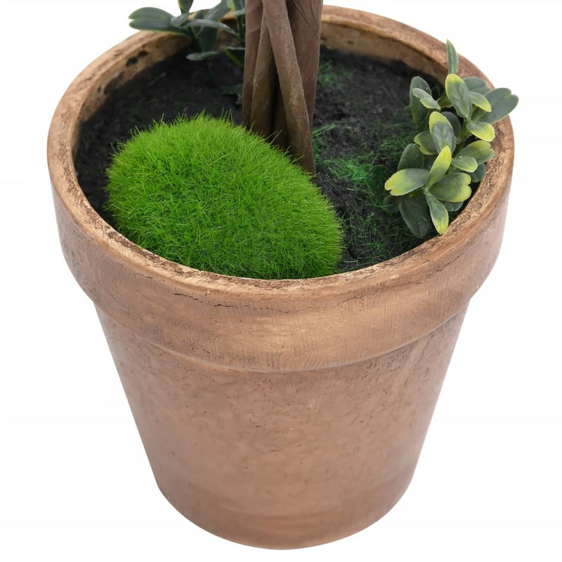 vidaXL 2x Artificial Boxwood Plants with Pots Ball Shaped Green Multi Sizes-7