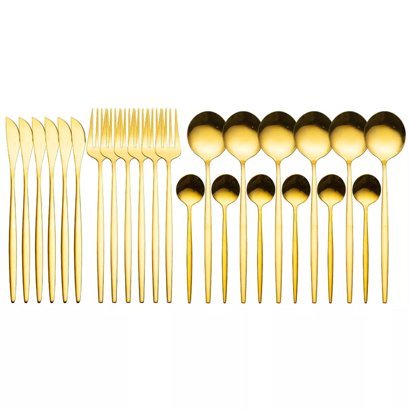 Gold Dinnerware Set | Gold Tableware Set | NEEDS N WANTS