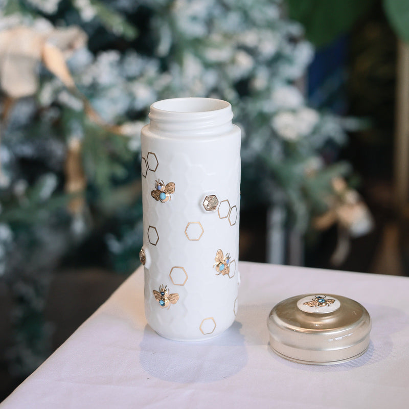 Honey Bee Travel Mug with Crystals-23