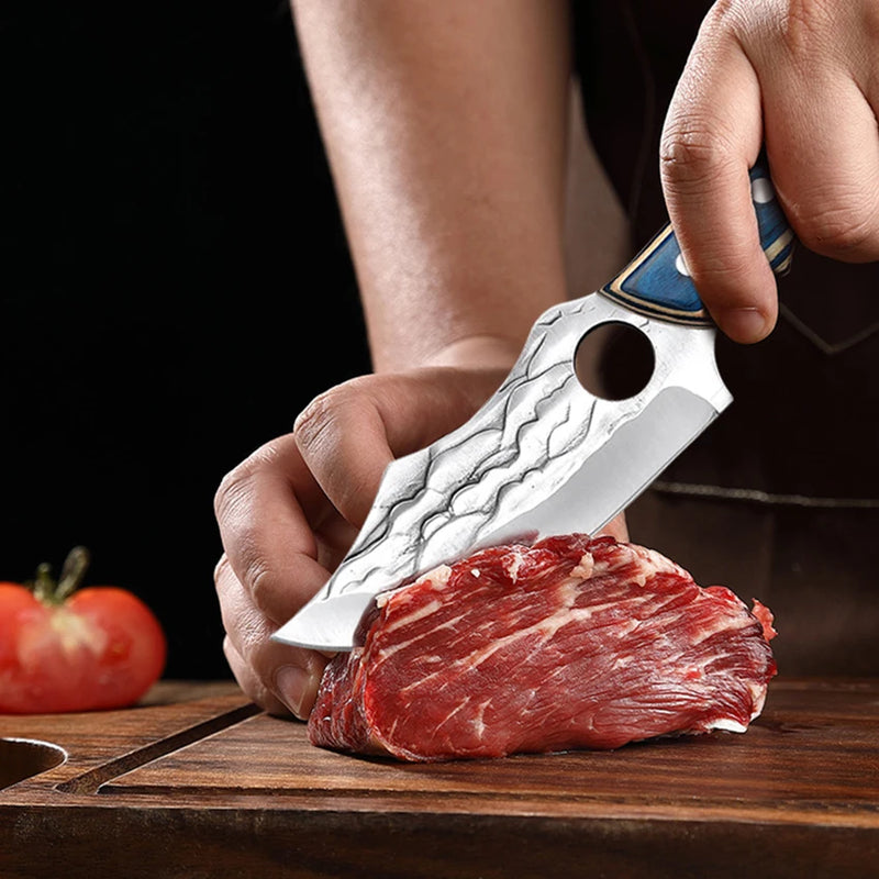 Kitchen Chef Knife Meat Cleaver Boning Knife Stainless Steel Peeler Hand-forged Slicing Butcher Knife