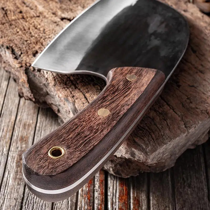 Kitchen Knife Handmade Forged Butcher Chef Knives High-Carbon Bone Chopping Knife Vegetables Slicing Meat Cleaver Carbon Knife