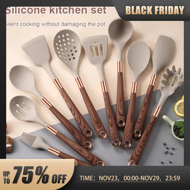 Silicone Kitchen Utensil Set | Silicone Utensils Set | NEEDS N WANTS