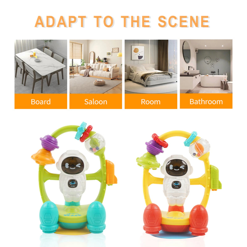 Cute Electronic Astronaut Toy Musical Rattles Toy Luminous Sound Color Cognitive Toys for Kids Christmas Birthday Gifts AN88