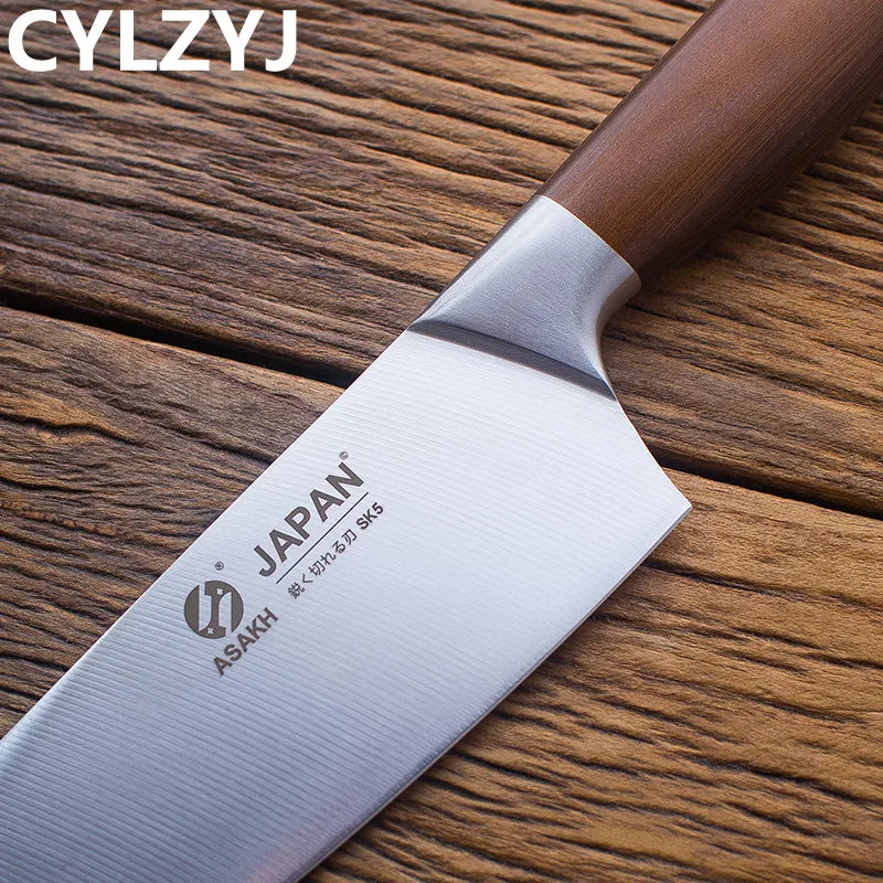 Stainless Steel Japanese Chef Knives Set Meat Fish Vegetables Chopping Cleaver Butcher Knife Chinese Kitchen Knife with Gift Box