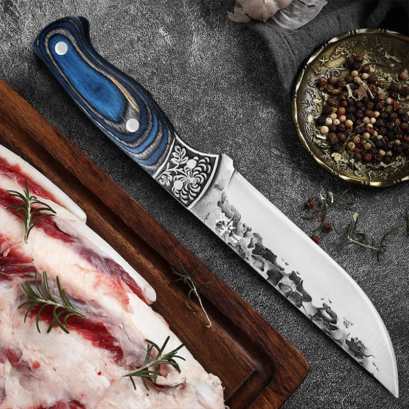 Kitchen Chef Knife Meat Cleaver Boning Knife Stainless Steel Peeler Hand-forged Slicing Butcher Knife