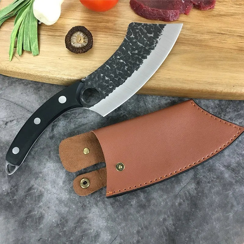 Chef Knife Forged Stainless Steel Butcher Outdoor Hunting Kitchen Meat Fishing Sashimi Boning Nakiri Knives Cleaver Machete Cut