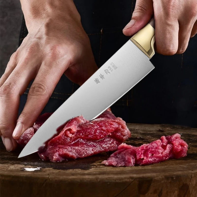 Deboning Butcher Kitchen Knives Hand Forged Stainless Steel Slaughter Fillet Knife Fish Meat Cleaver Cutting Knife