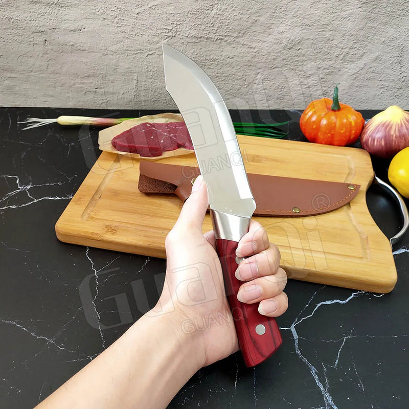 Chef Knife Stainless Steel Boning Knife Butcher Knife Razor Sharp Cleaver Kitchen Knife High Caebon Meat Cleaver Slicing Knife