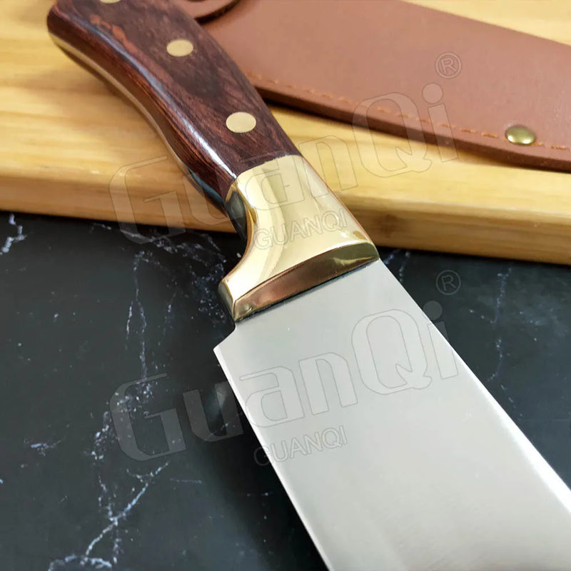 Chef Knife Stainless Steel Boning Knife Butcher Knife Razor Sharp Cleaver Kitchen Knife High Caebon Meat Cleaver Slicing Knife