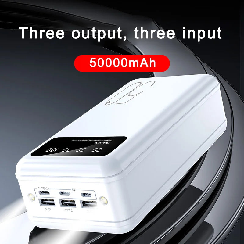 50000mAh power banks & power station consumer electronics outdoor fast charging power bank