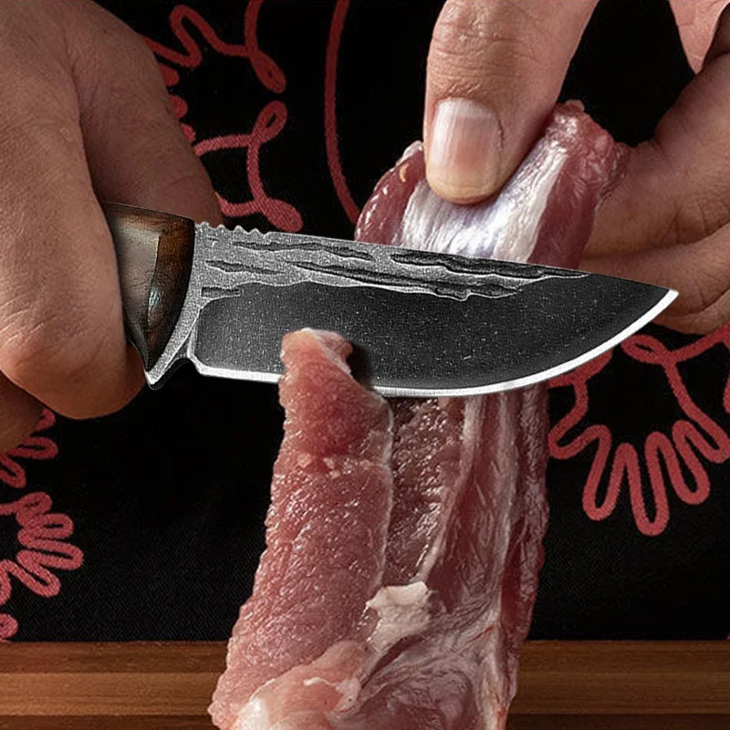 Stainless Steel Kitchen Boning Knife Handmade Forged Chef Knife Fishing Knife Meat Cleaver Butcher Knife Vegetable Slicing