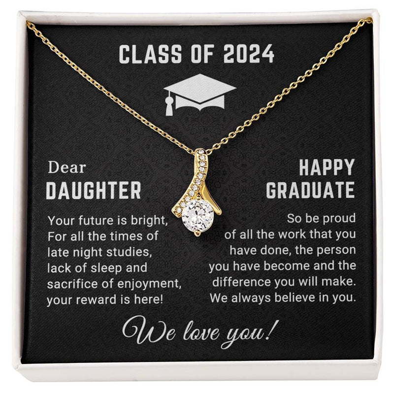 Dear Daughter - Happy Graduation - Graduation Gift - Alluring Beauty Necklace