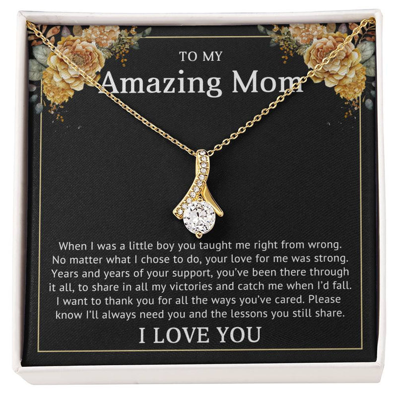 TO MY AMAZING MOM - MOTHER'S DAY BEST GIFT FOR MOM - ALLURING BEAUTY NECKLACE