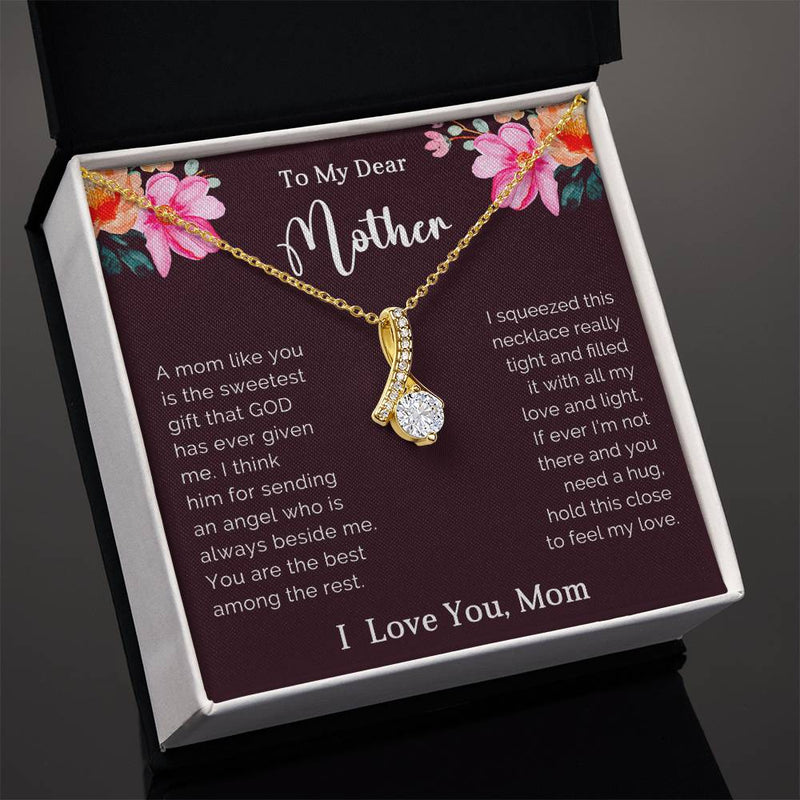 TO MY DEAR MOTHER - MOTHER'S DAY BEST GIFT - ALLURING BEAUTY NECKLACE