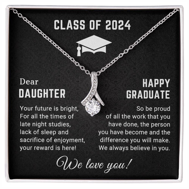 Dear Daughter - Happy Graduation - Graduation Gift - Alluring Beauty Necklace