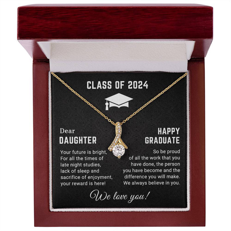 Dear Daughter - Happy Graduation - Graduation Gift - Alluring Beauty Necklace