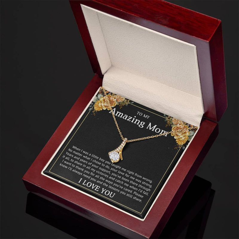 TO MY AMAZING MOM - MOTHER'S DAY BEST GIFT FOR MOM - ALLURING BEAUTY NECKLACE