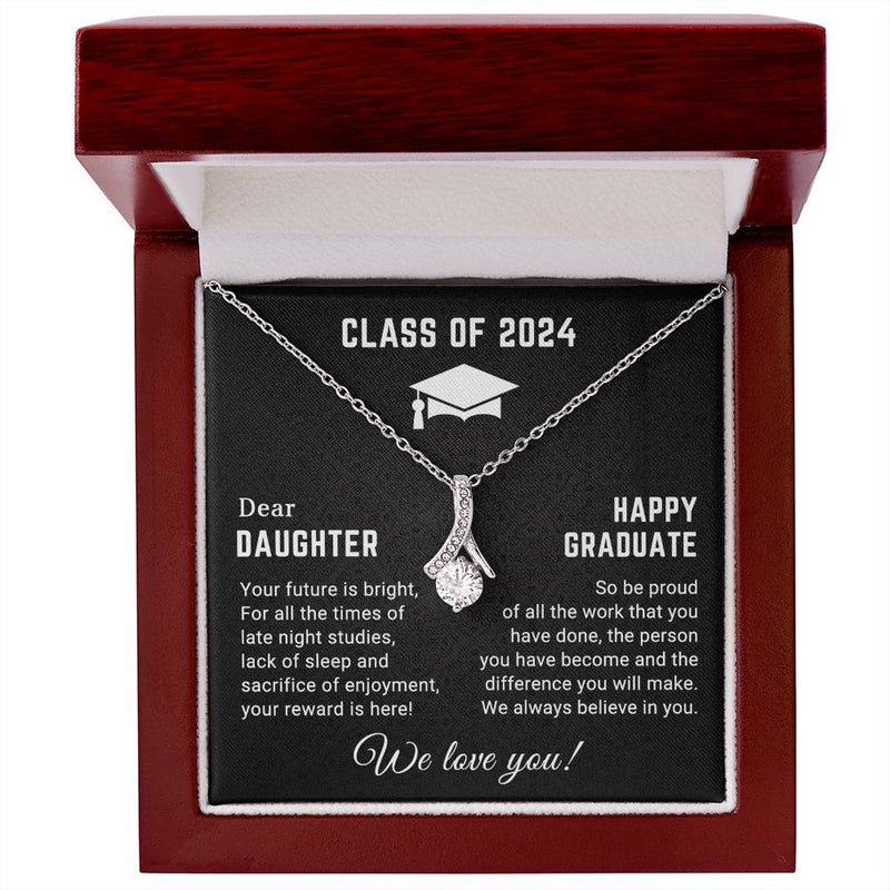 Dear Daughter - Happy Graduation - Graduation Gift - Alluring Beauty Necklace