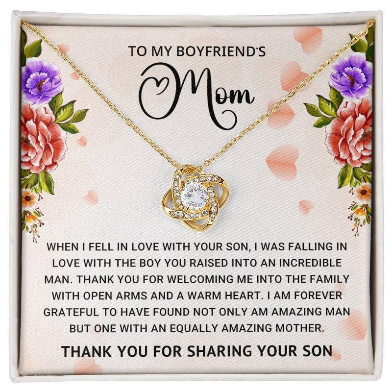 TO MY BOYFRIEND'S MOM - MOTHER'S DAY BEST GIFT - LOVE KNOT NECKLACE