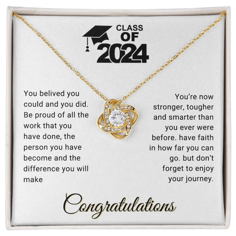 Happy Graduation - Graduation Best Gift - Love Knot Necklace