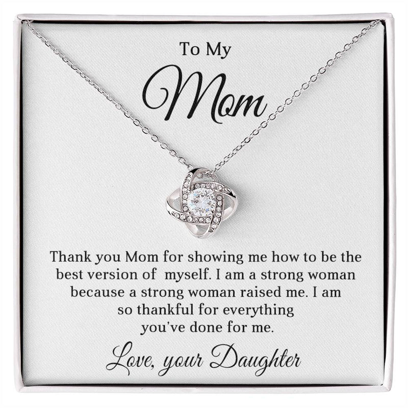 TO MY BOYFRIEND'S MOM - HAPPY MOTHER'S DAY - LOVE KNOT NECKLACE