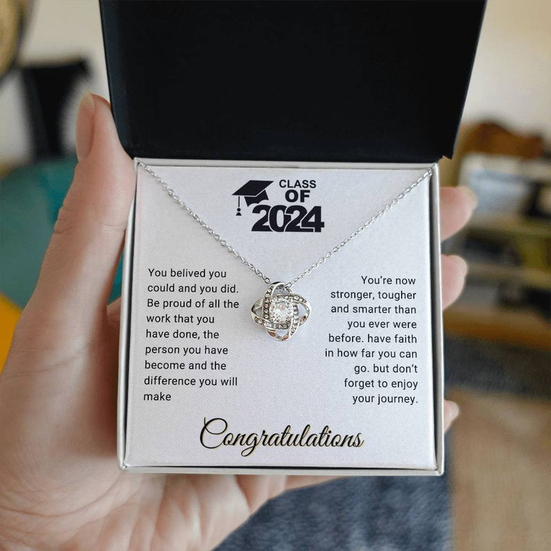 Happy Graduation - Graduation Best Gift - Love Knot Necklace