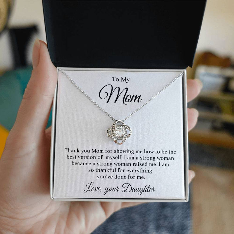 TO MY BOYFRIEND'S MOM - HAPPY MOTHER'S DAY - LOVE KNOT NECKLACE