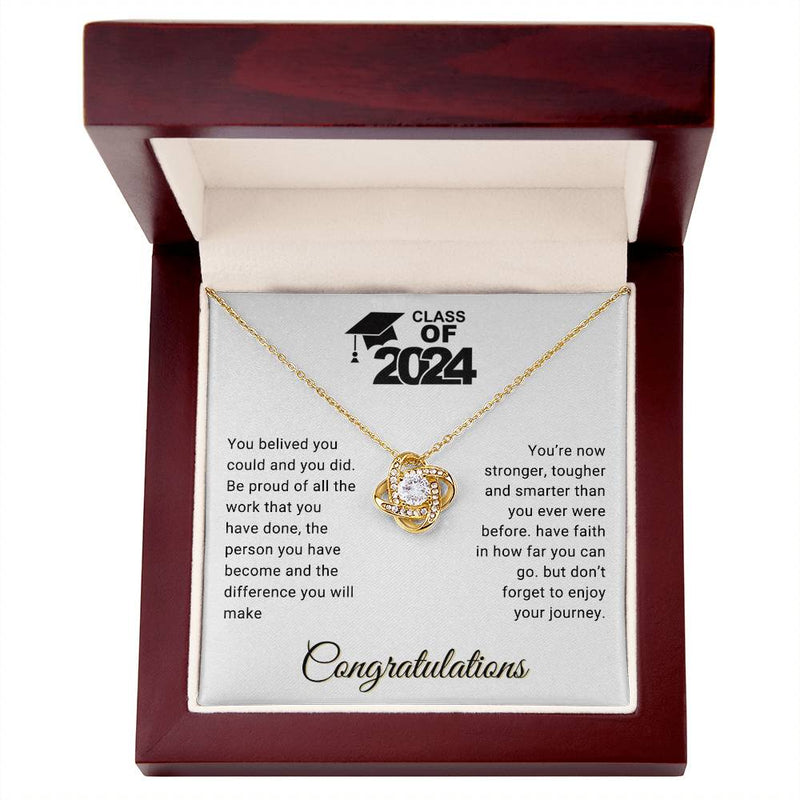 Happy Graduation - Graduation Best Gift - Love Knot Necklace