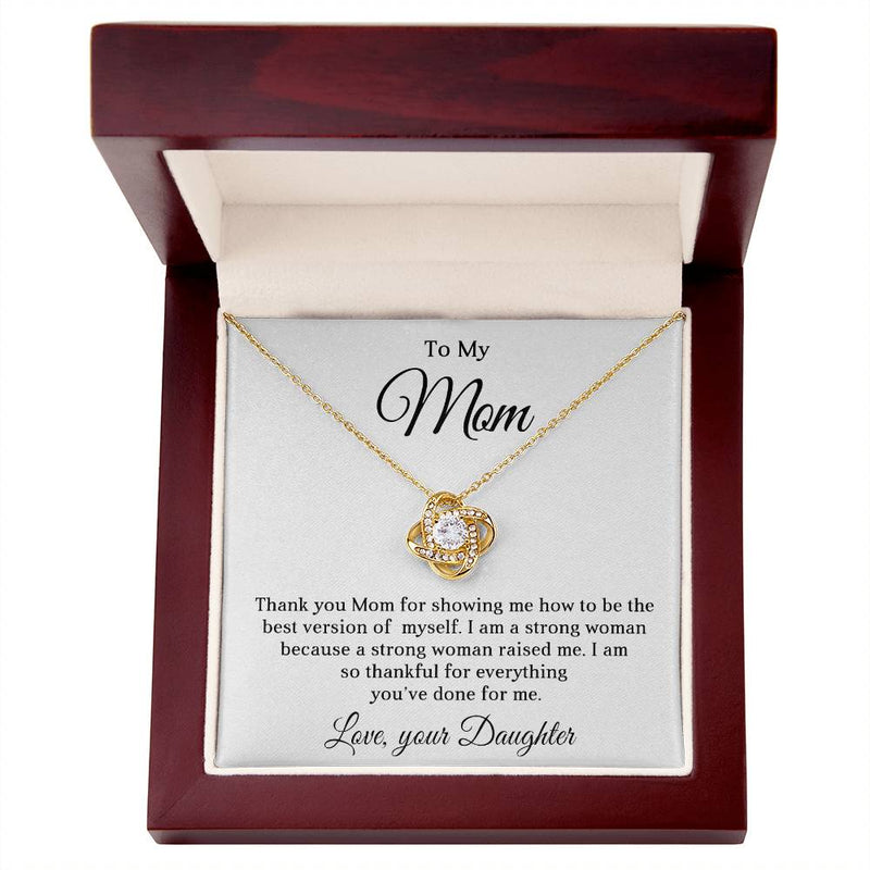 TO MY BOYFRIEND'S MOM - HAPPY MOTHER'S DAY - LOVE KNOT NECKLACE