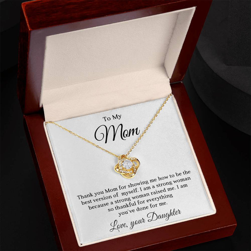 TO MY BOYFRIEND'S MOM - HAPPY MOTHER'S DAY - LOVE KNOT NECKLACE