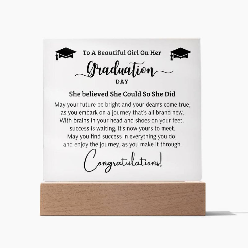 Happy Graduation - Graduation Best Gift - Acrylic Square Plaque