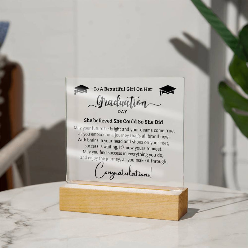 Happy Graduation - Graduation Best Gift - Acrylic Square Plaque