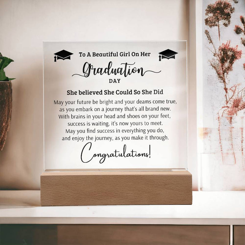 Happy Graduation - Graduation Best Gift - Acrylic Square Plaque