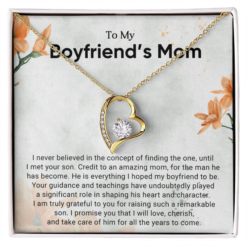 TO MY BOYFRIEND'S MOM - HAPPY MOTHER'S DAY - FOREVER LOVE NECKLACE