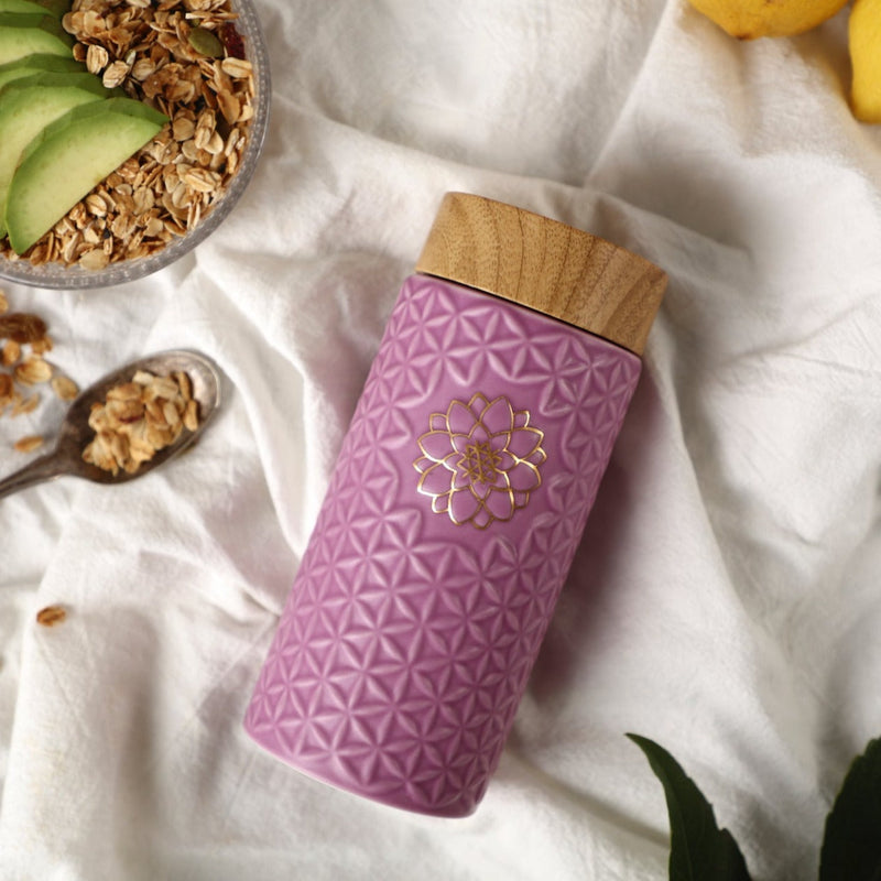 Flower of Life Travel Mug / Single Wall / 14 oz-7