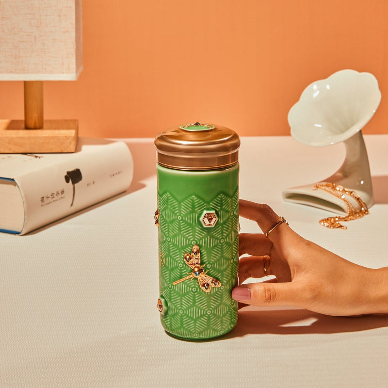 Dragonfly Serenity Travel Mug with Crystals-8