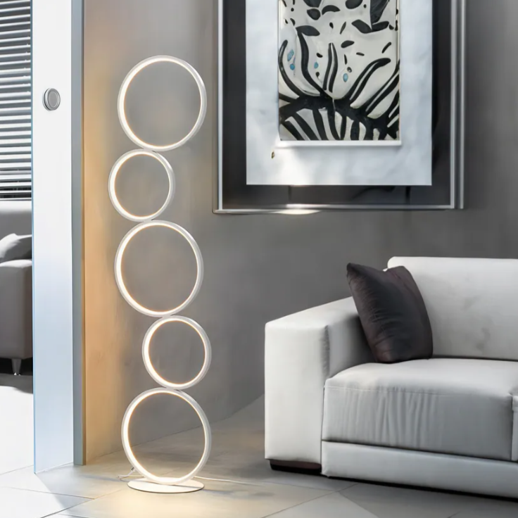 RGB Circular Floor Lamp-0