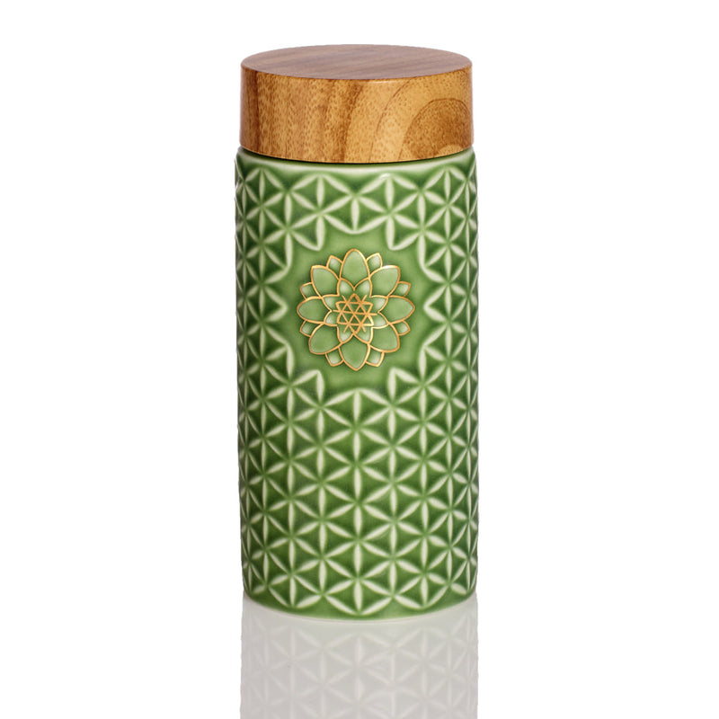 Flower of Life Travel Mug / Single Wall / 14 oz-0