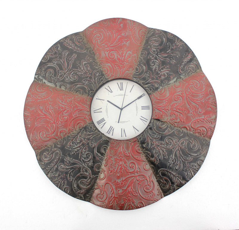 Floral Wall Clock | Traditional Wall Clock | NEEDS N WANTS