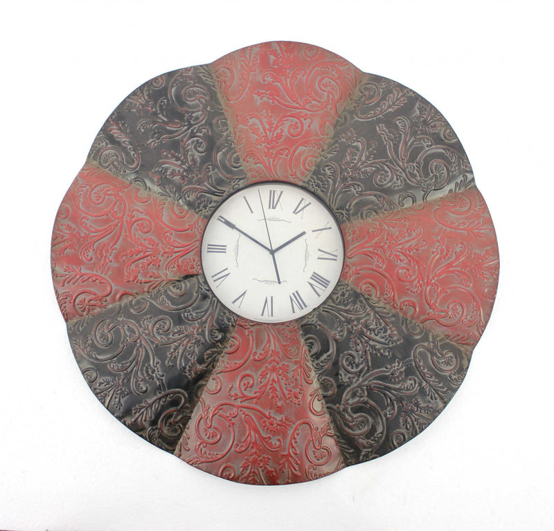 Floral Wall Clock | Traditional Wall Clock | NEEDS N WANTS