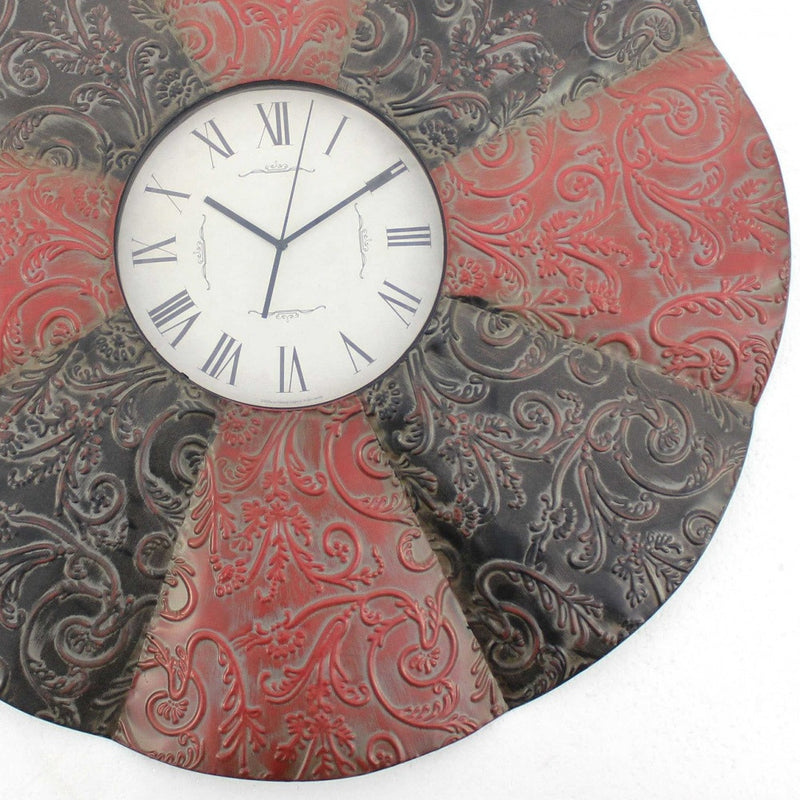 Floral Wall Clock | Traditional Wall Clock | NEEDS N WANTS