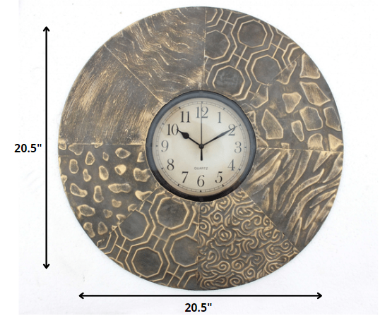 Vintage Wall Clock | Metal Wall Clock | NEEDS N WANTS