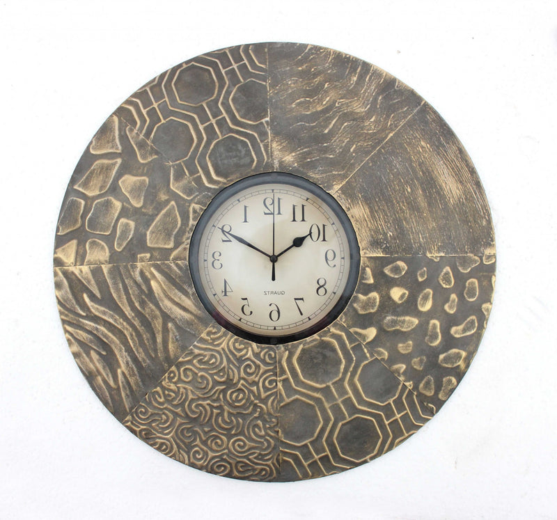 Vintage Wall Clock | Metal Wall Clock | NEEDS N WANTS